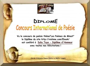 Diplôme Iulia Toyo