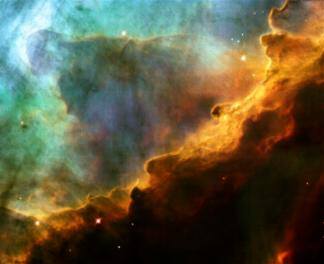 L'histoire de l'univers - la nébuleuse M17, télescope Hubble