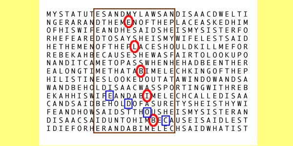 Le code de la Bible