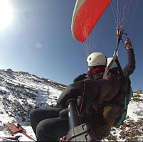 Snow paragliding